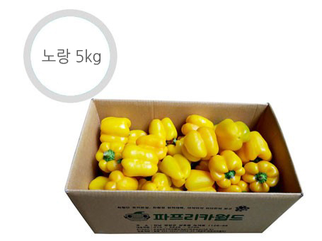 노랑 파프리카 - 5kg ( 20~25개 내외 )