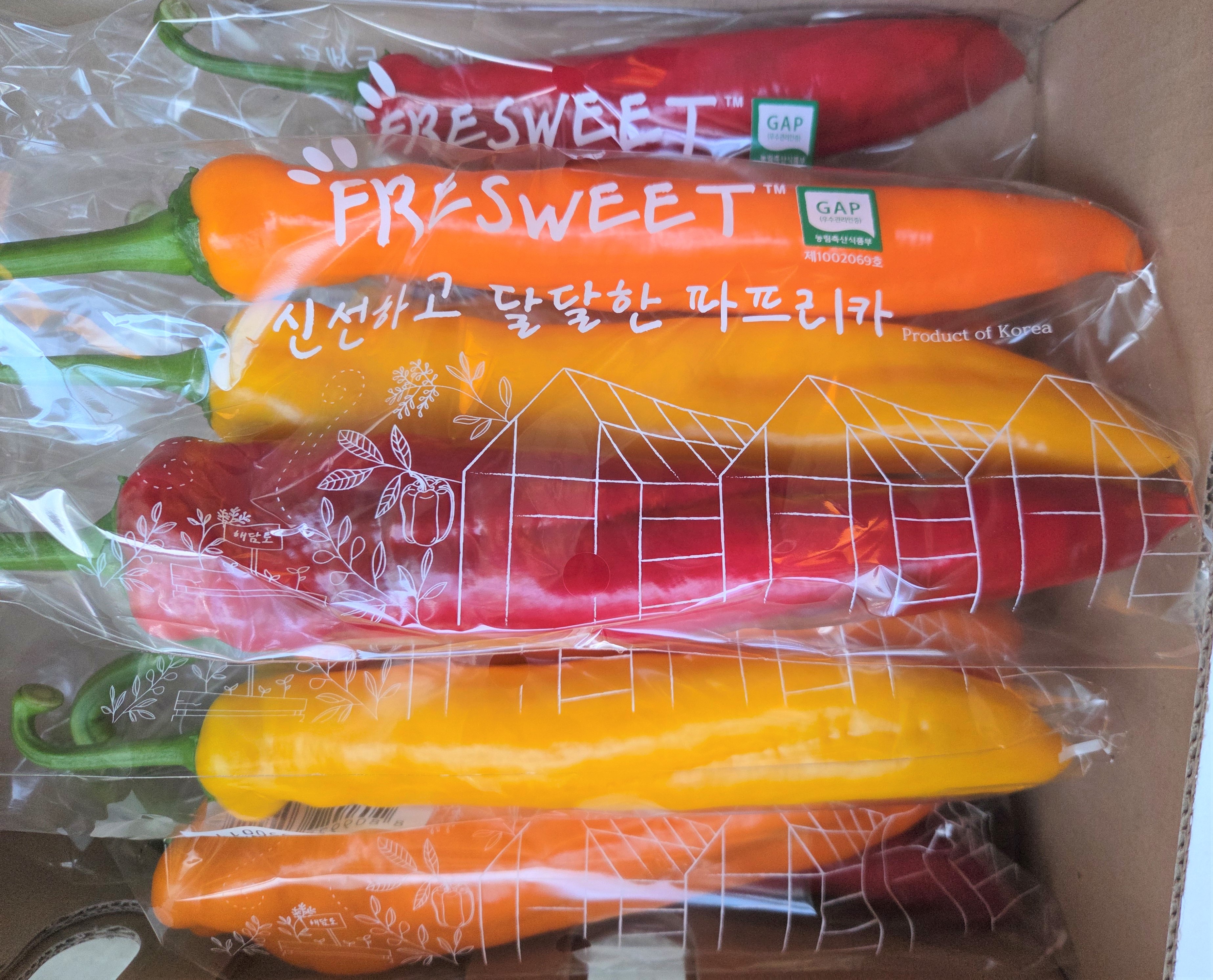 길쭉달달 바나나파프리카 - 5kg ( 35~60개내외 )